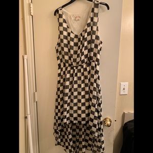 Checkered Black & whit dress